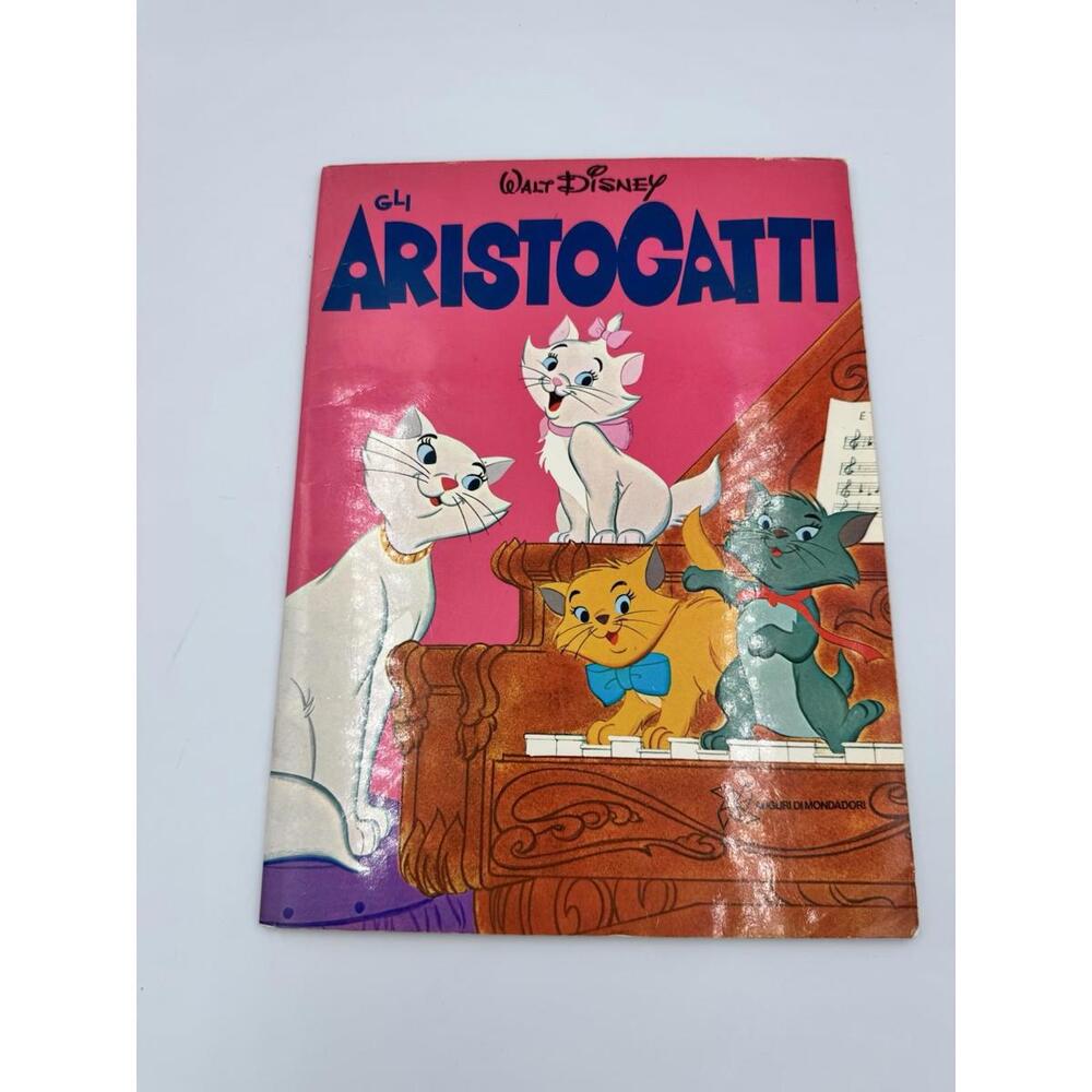 GLI ARISTOGATTI Walt Disney 1972 albi d'oro Mondadori libro Book The Aristocats